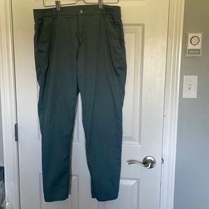 Men’s LuLulemon pants. Size 34. Two back zipper pockets. Slim fit.